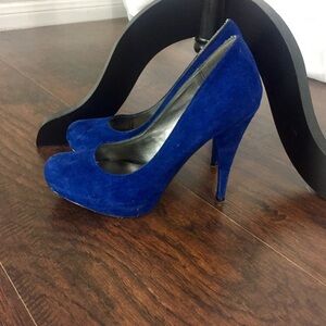 {Steve Madden} Royal Blue Suede Pumps